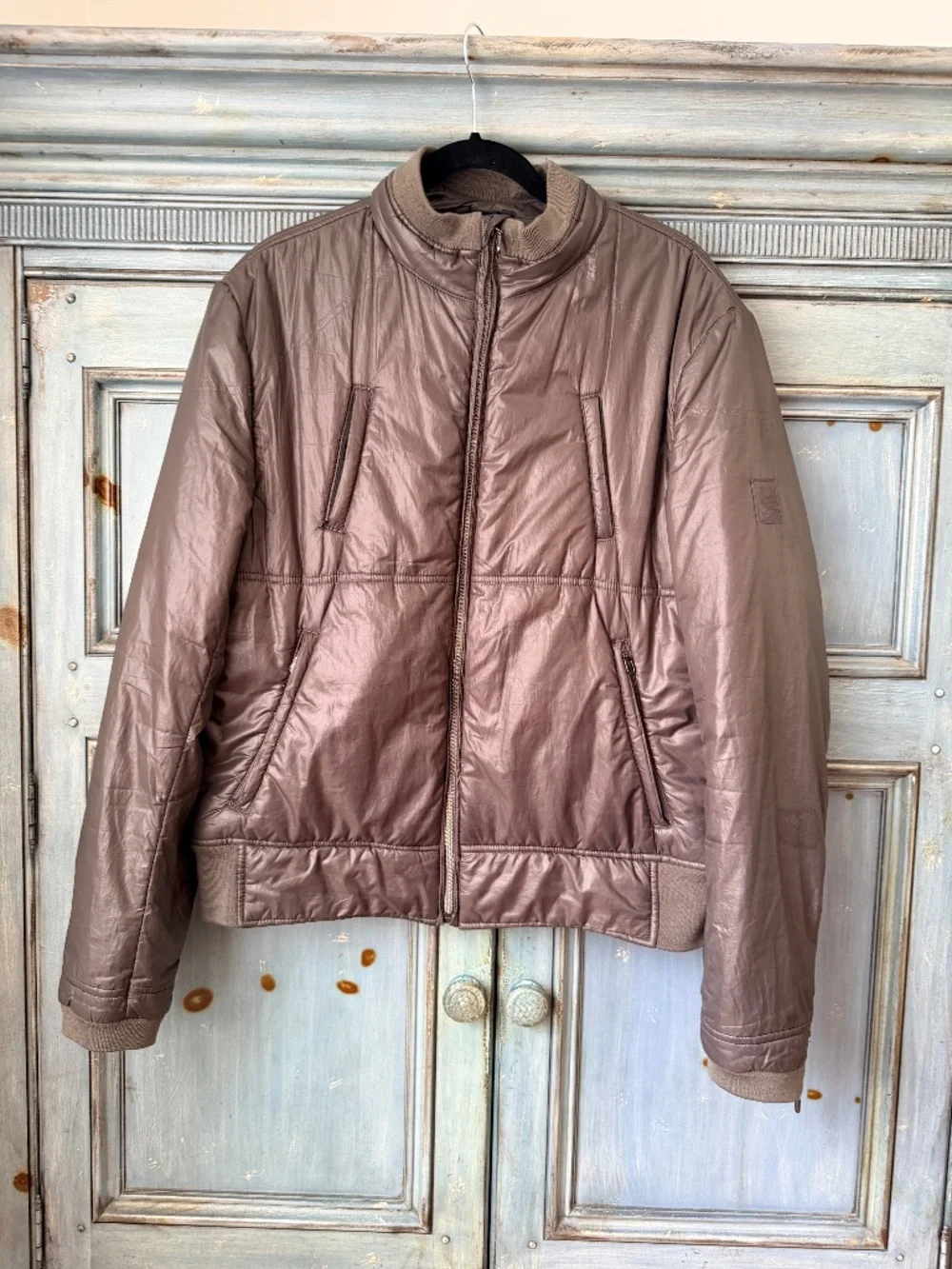Belstaff Men's Puffer Jacket in Taupe Color Size XL
